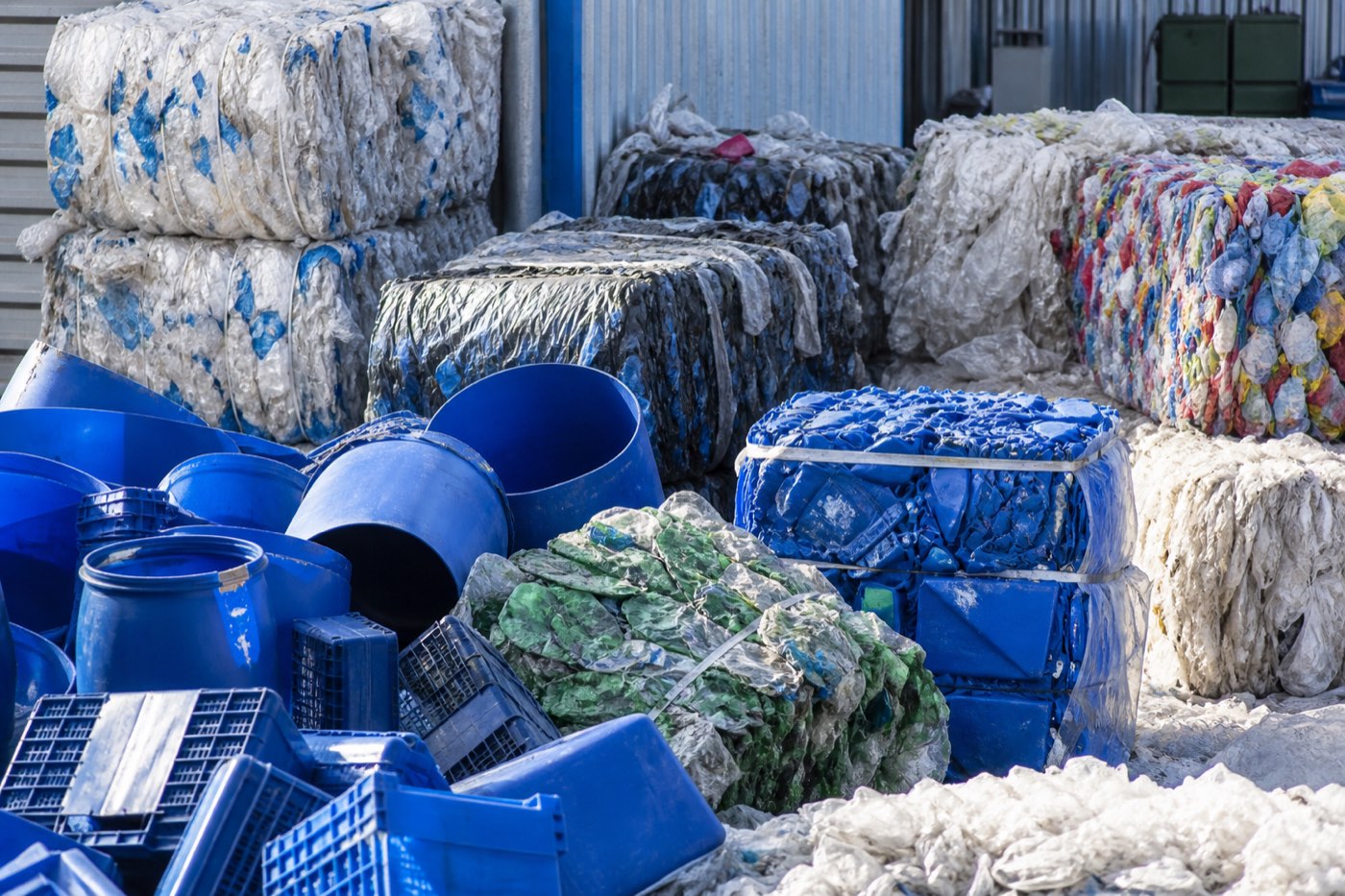 Sorted industrial plastic